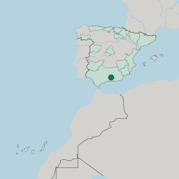 Map showing Sacromonte — In Spain