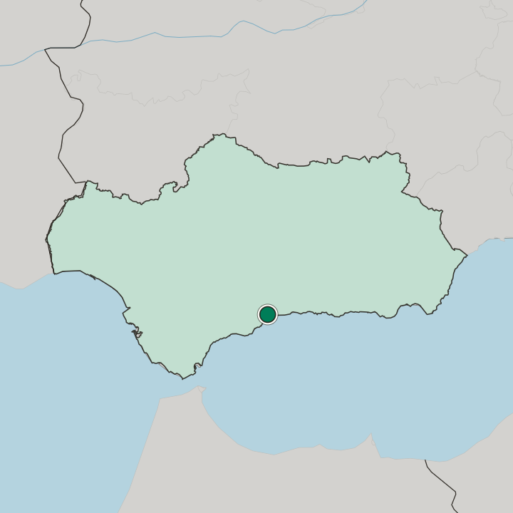 Map showing Churriana — In Andalusia
