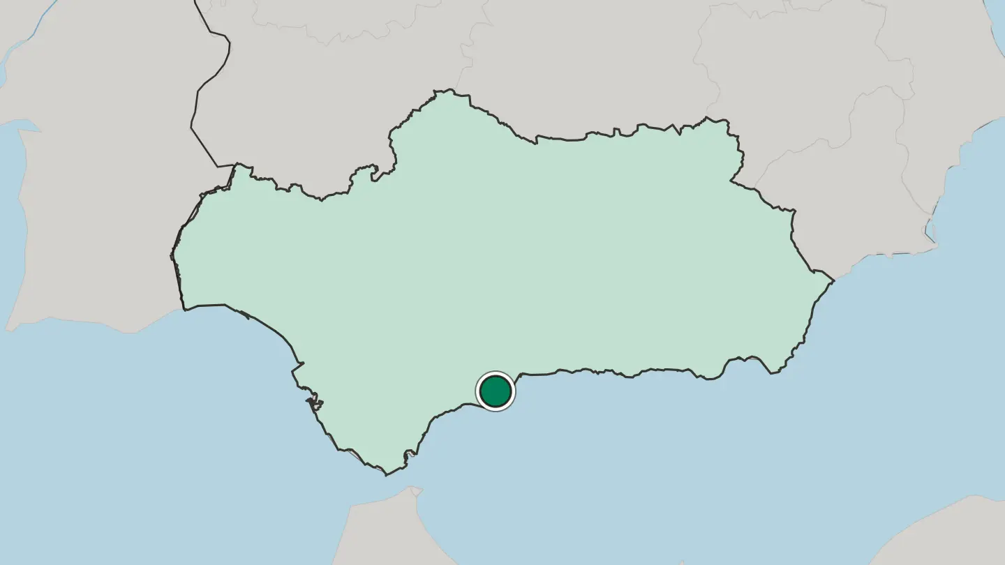 Map of Mijas in Spain