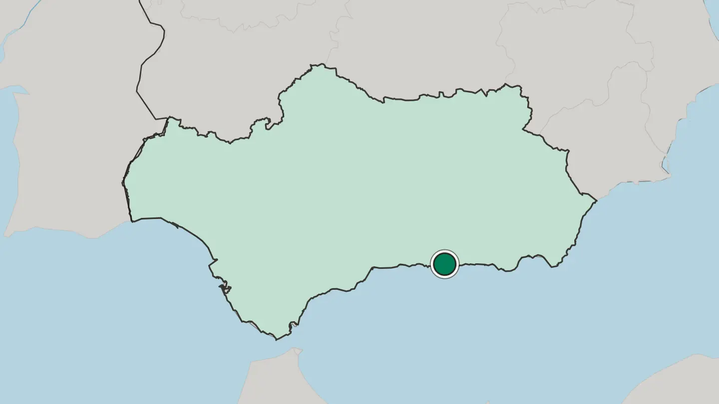 Map of Motril in Spain