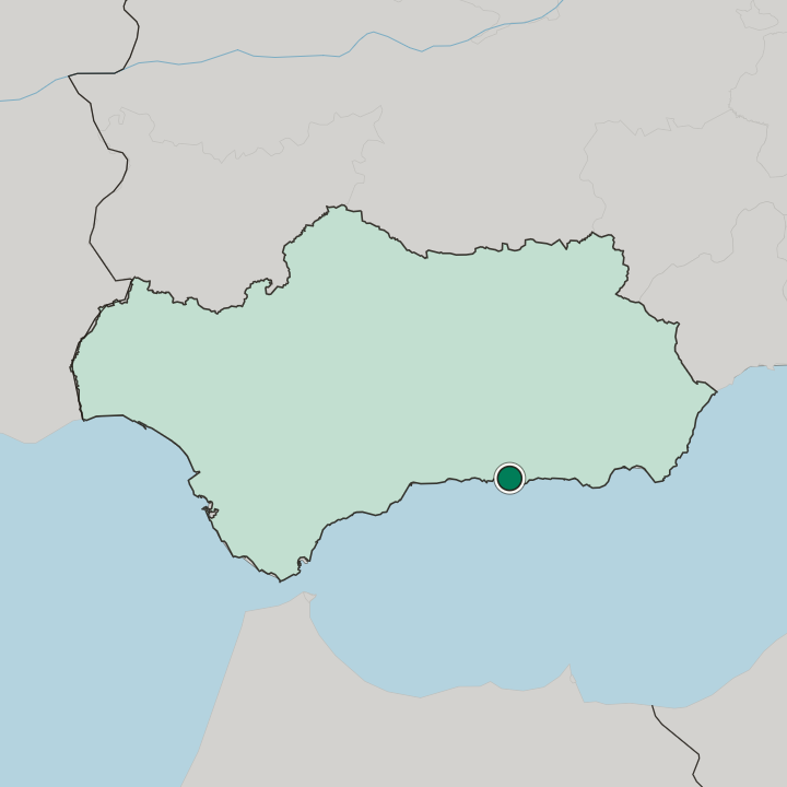 Map showing Motril — In Andalusia