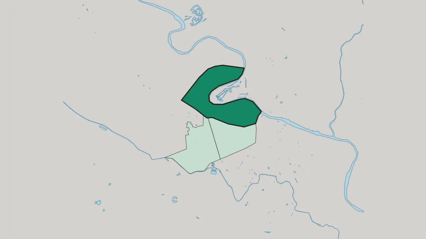 Map of Almozara in Zaragoza
