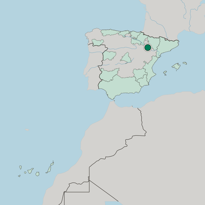 Map showing Casco — In Spain