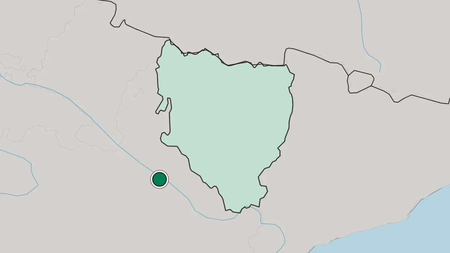 Map of Zaragoza in Spain