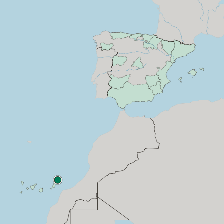 Map showing Arrecife — In Spain