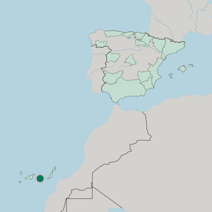 Map showing Las Palmas de Gran Canaria — In Spain