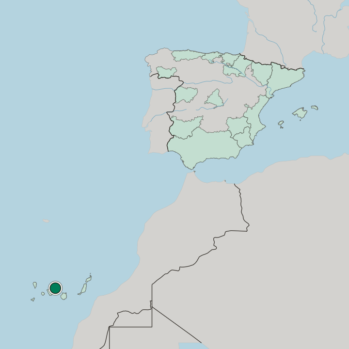 Map showing Barrio Nuevo — In Spain