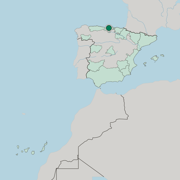 Map showing Torrelavega — In Spain