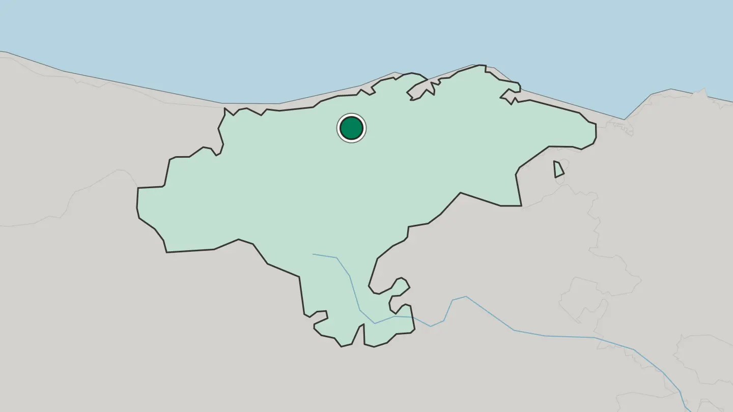 Map of Torrelavega in Spain