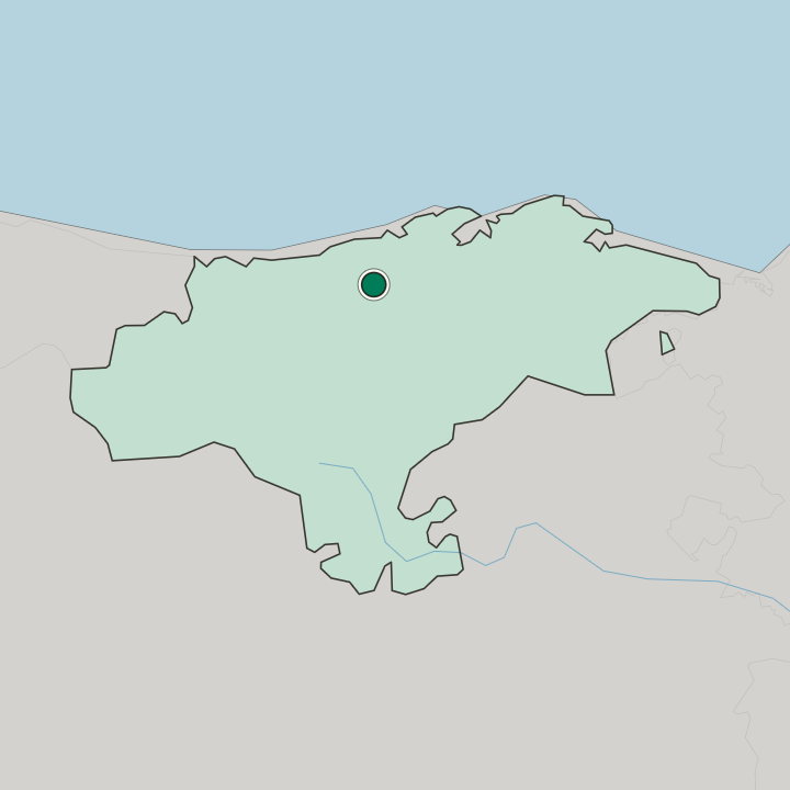 Map showing Torrelavega — In Cantabria