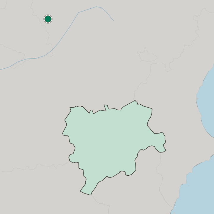 Map showing Guadalajara — In Castilla-La Mancha