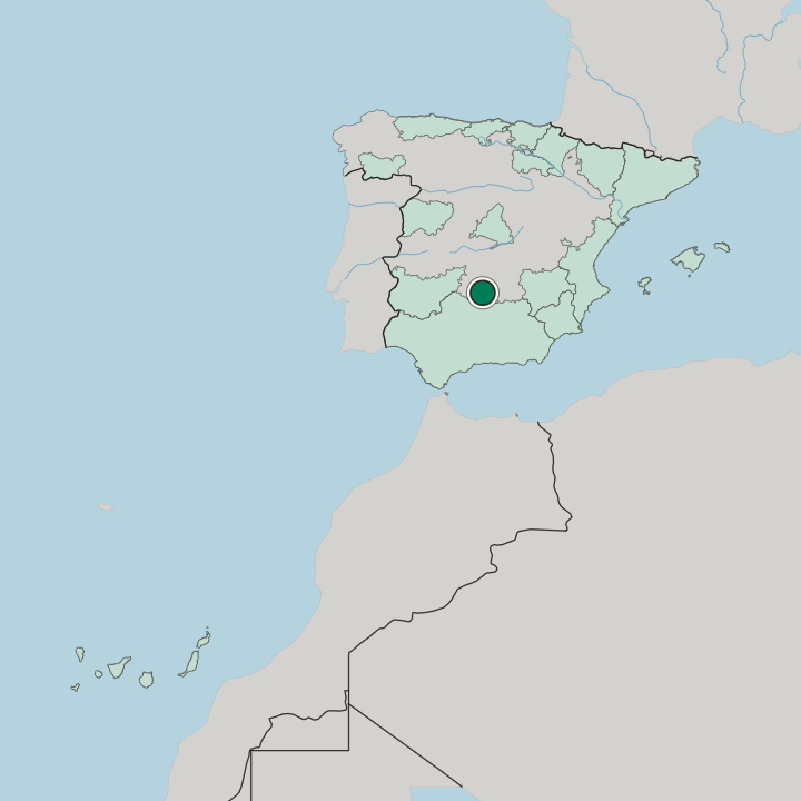 Map showing Puertollano — In Spain