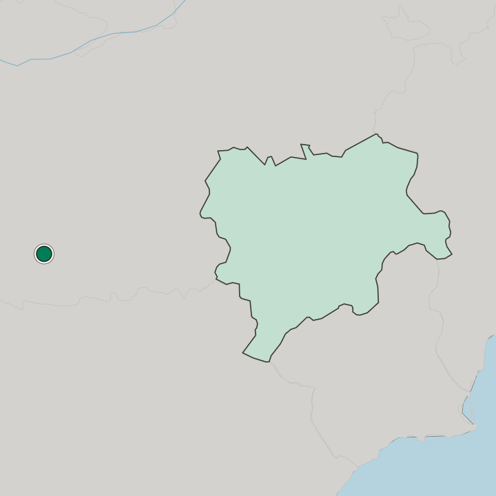 Map showing Puertollano — In Castilla-La Mancha