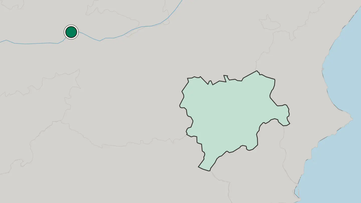 Map of Talavera de la Reina in Spain