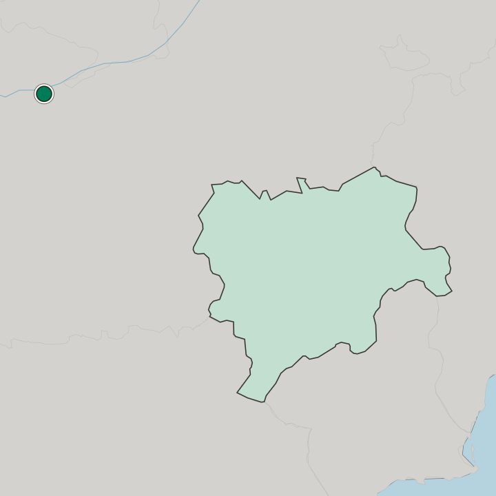 Map showing Jewish quarter of Toledo — In Castilla-La Mancha