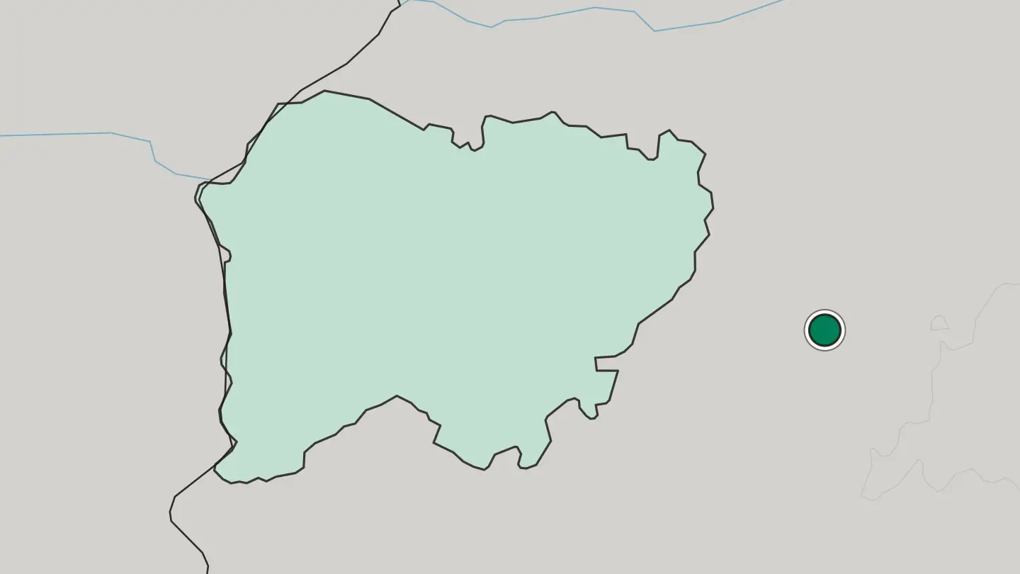 Map of Ávila in Spain