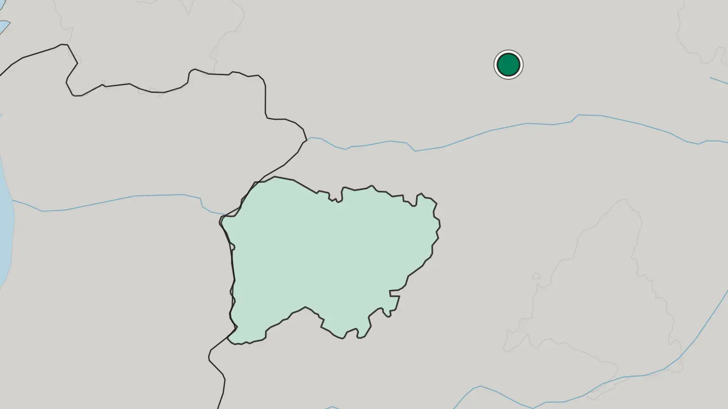 Map of Palencia in Spain