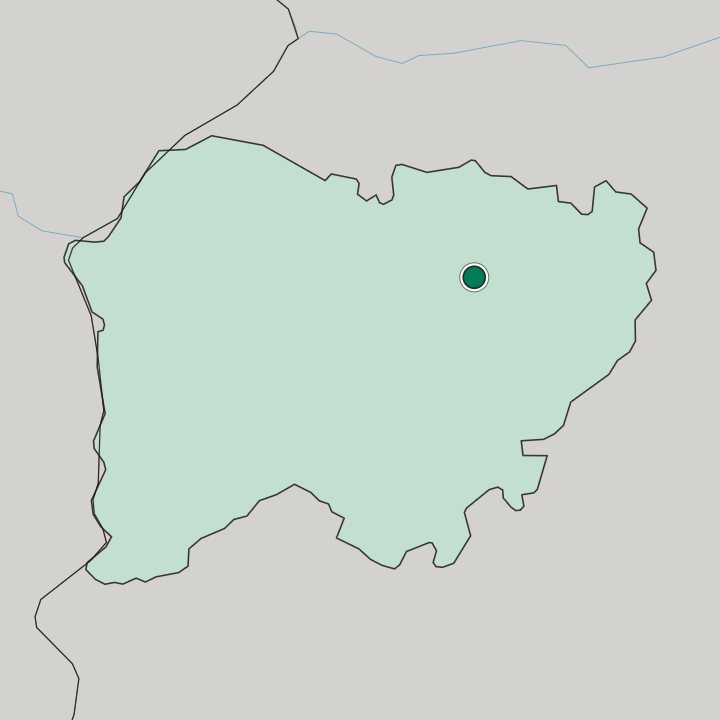 Map showing Salamanca — In Castilla y León