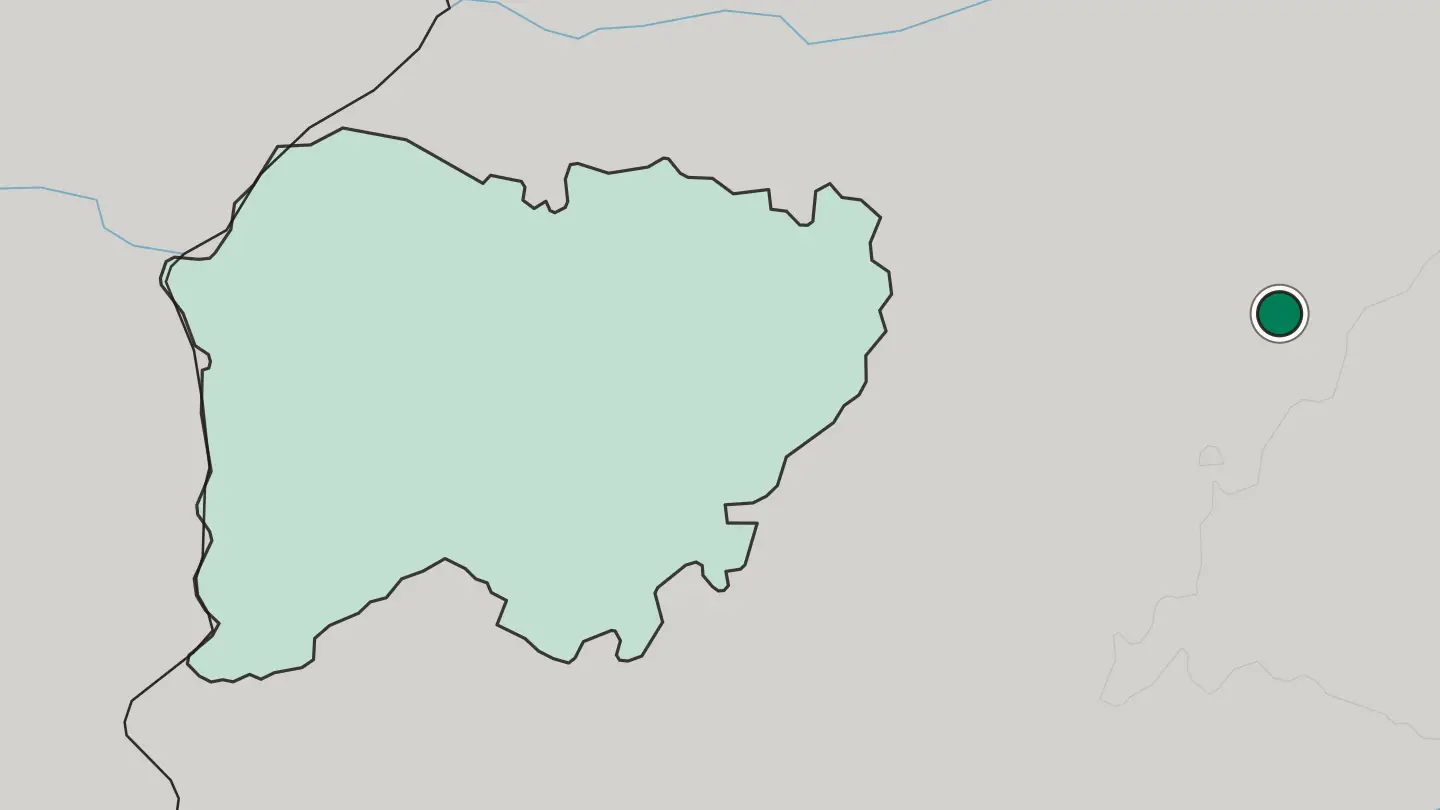 Map of Segovia in Spain