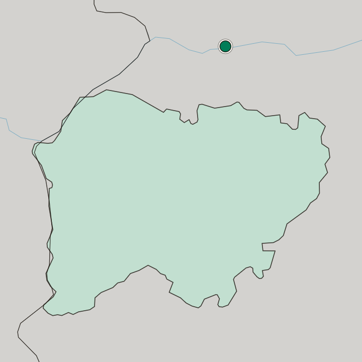 Map showing Zamora — In Castilla y León