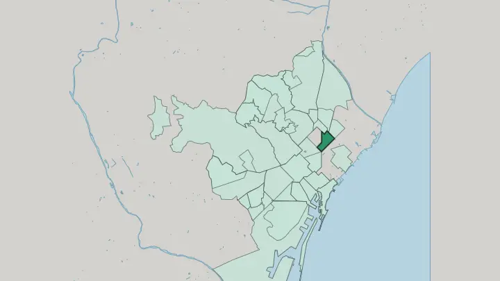 Map of el Clot in Barcelona