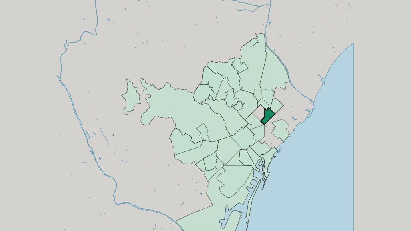 Map of el Clot in Barcelona