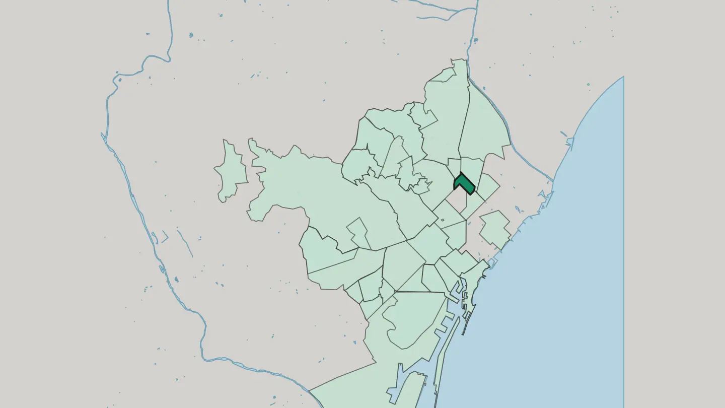 Map of Navas in Barcelona