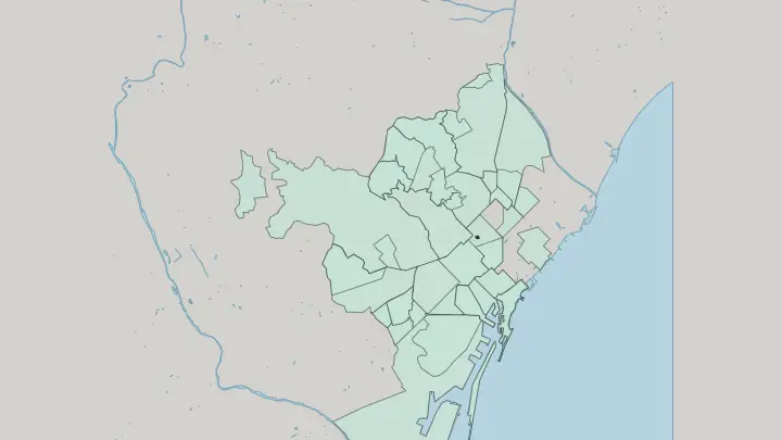 Map of Sagrada Família in Barcelona