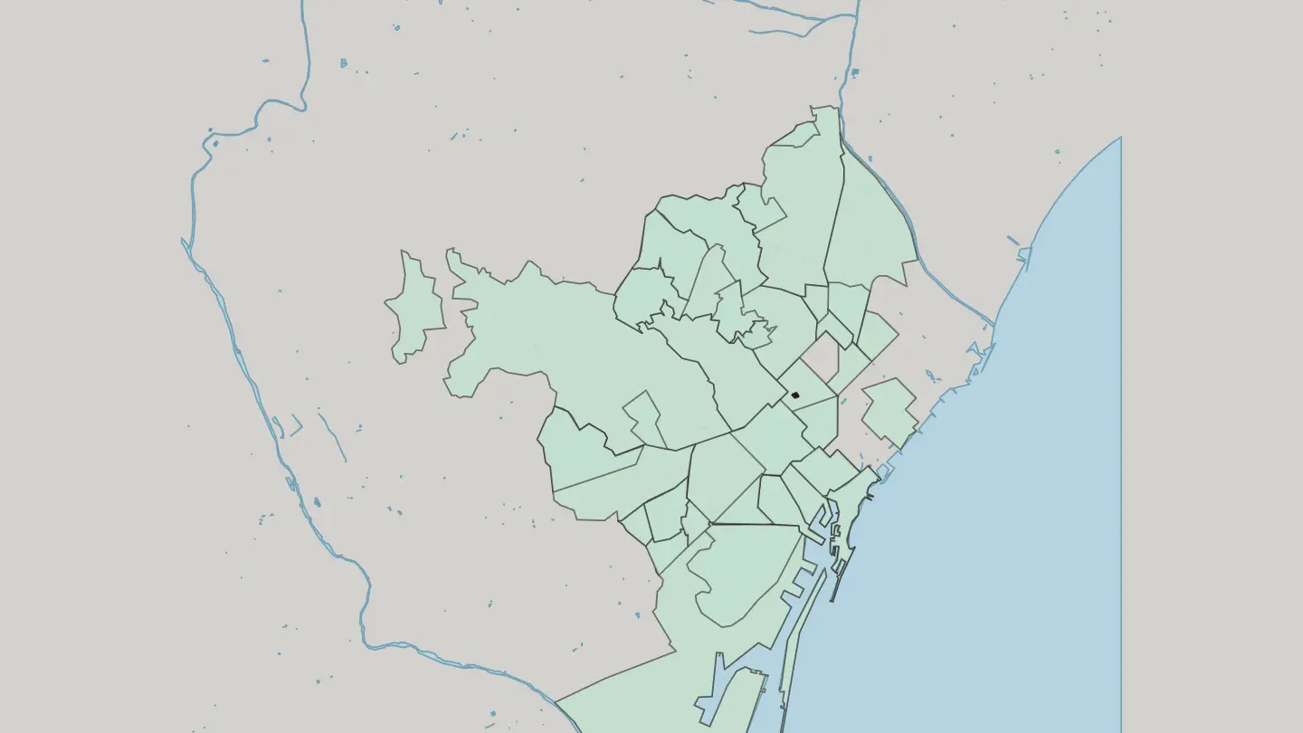 Map of Sagrada Família in Barcelona