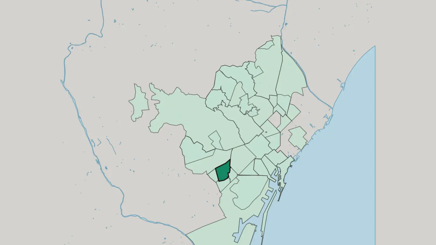 Map of Sants in Barcelona