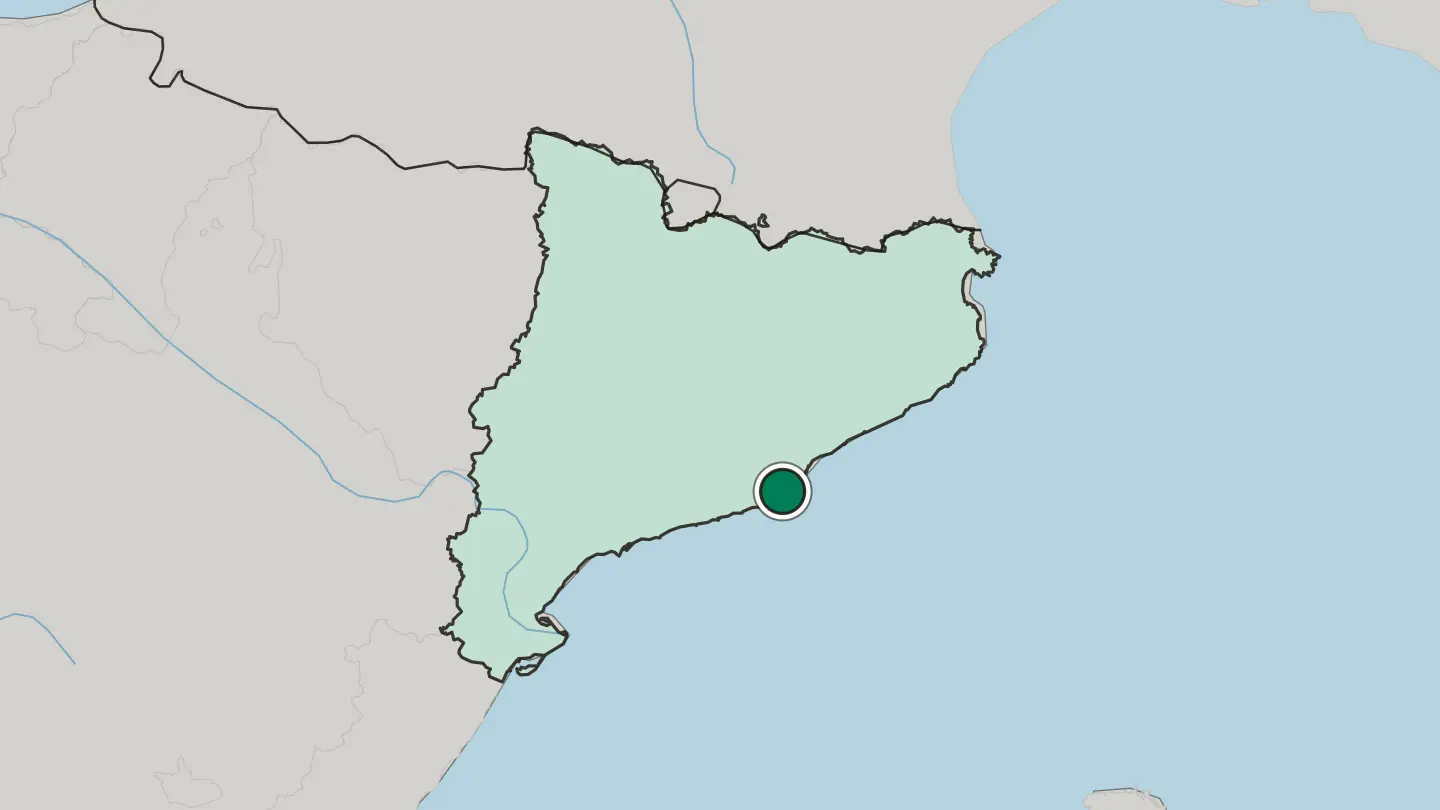 Map of El Prat de Llobregat in Spain
