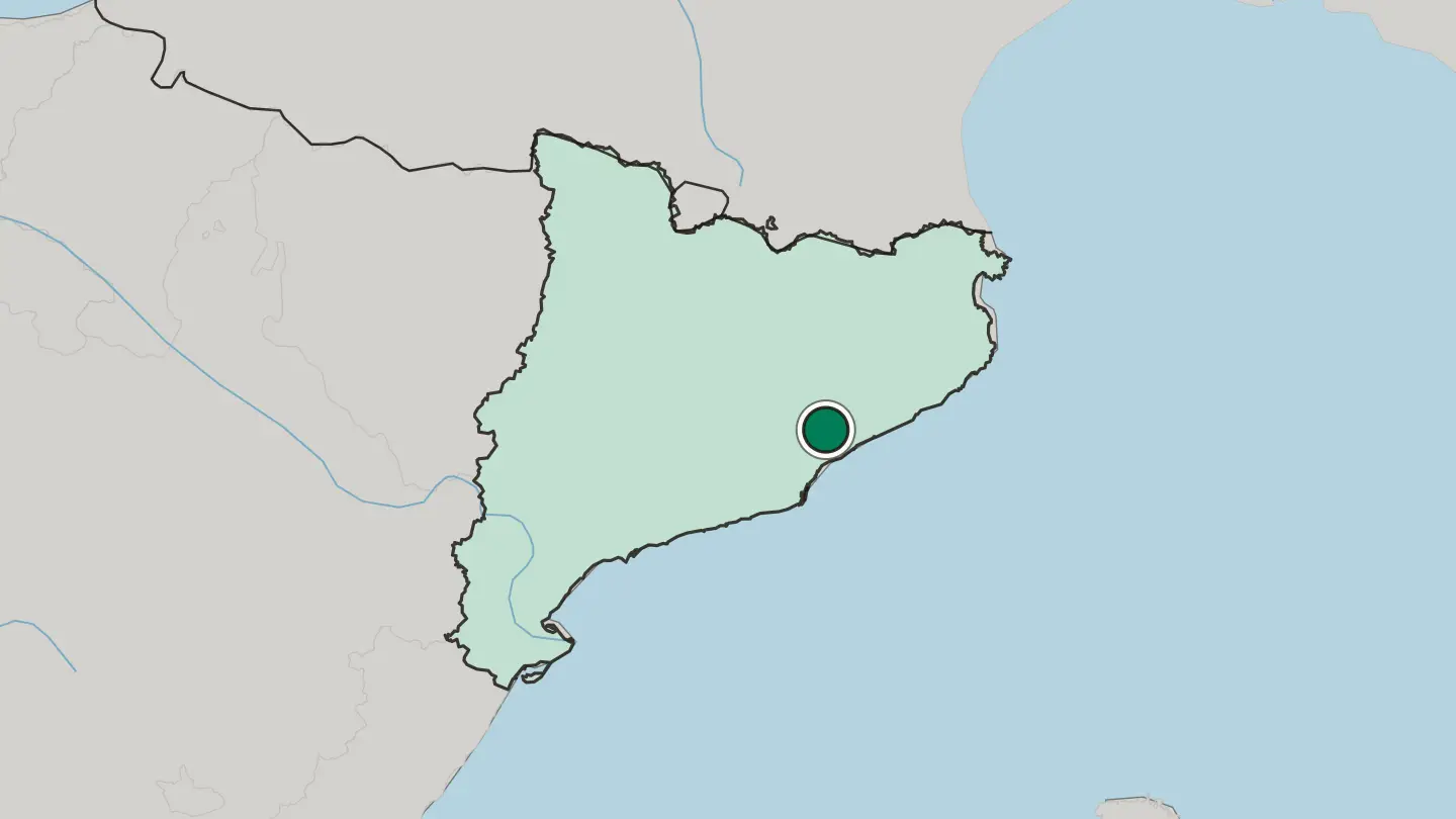 Map of Granollers in Spain