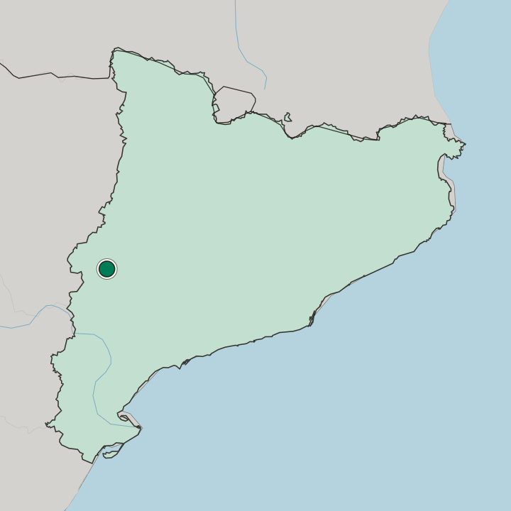 Map showing Lleida — In Catalunya