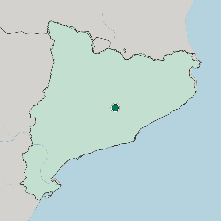 Map showing Manresa — In Catalunya