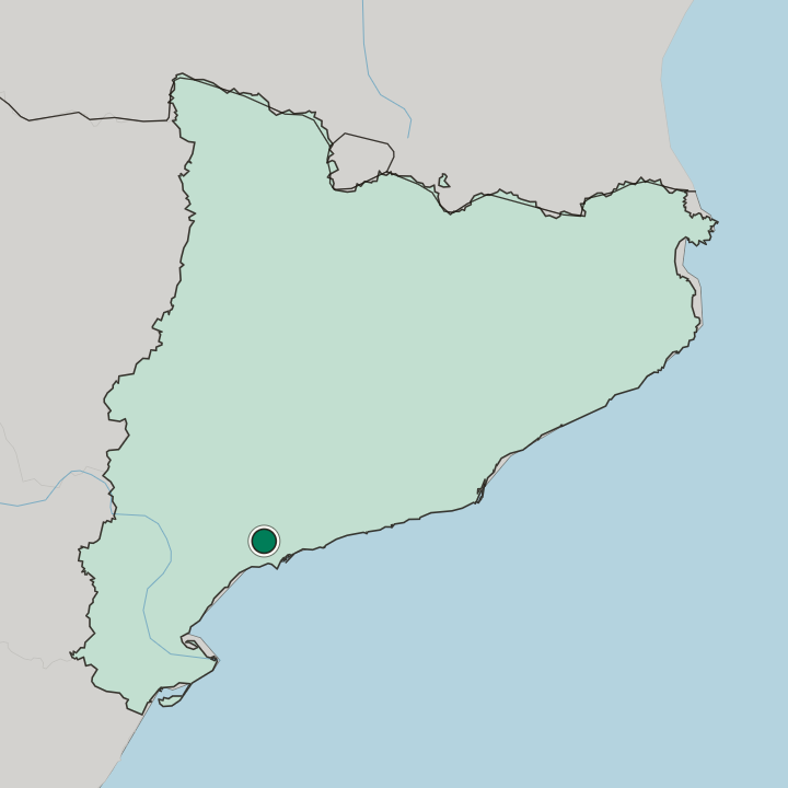 Map showing Reus — In Catalunya