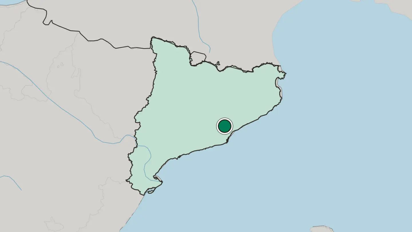 Map of Sabadell in Spain