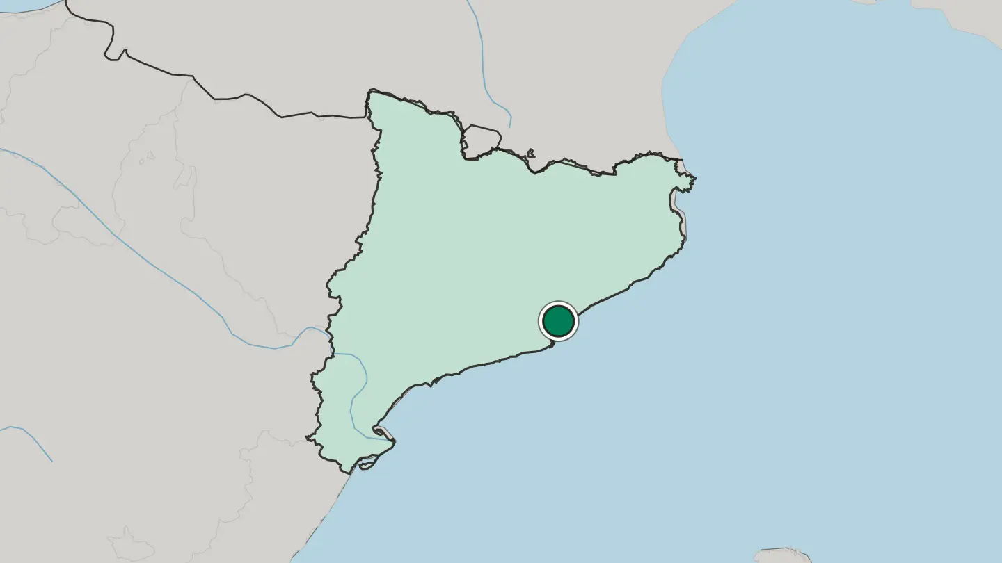 Map of Santa Coloma de Gramenet in Spain