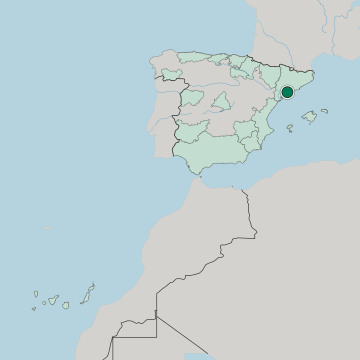 Map showing Tarragona — In Spain