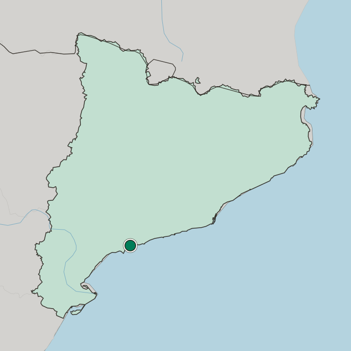 Map showing Tarragona — In Catalunya