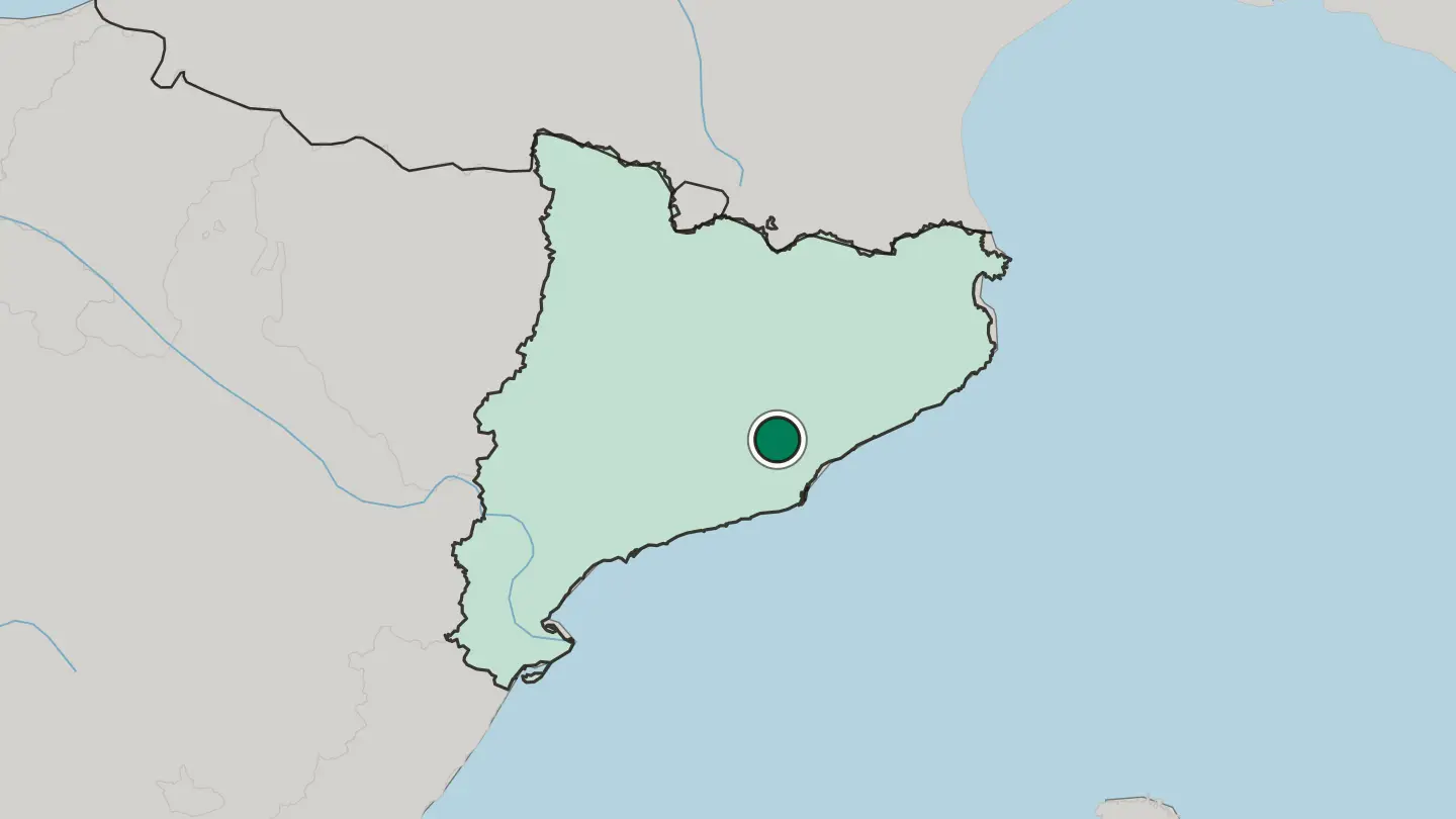 Map of Terrassa in Spain