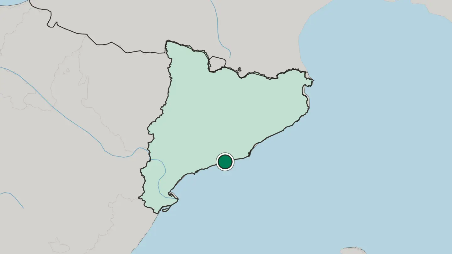 Map of Vilanova i la Geltrú in Spain