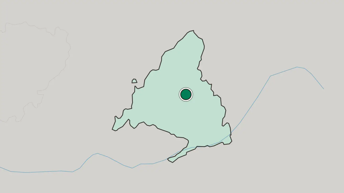 Map of Alcobendas in Spain