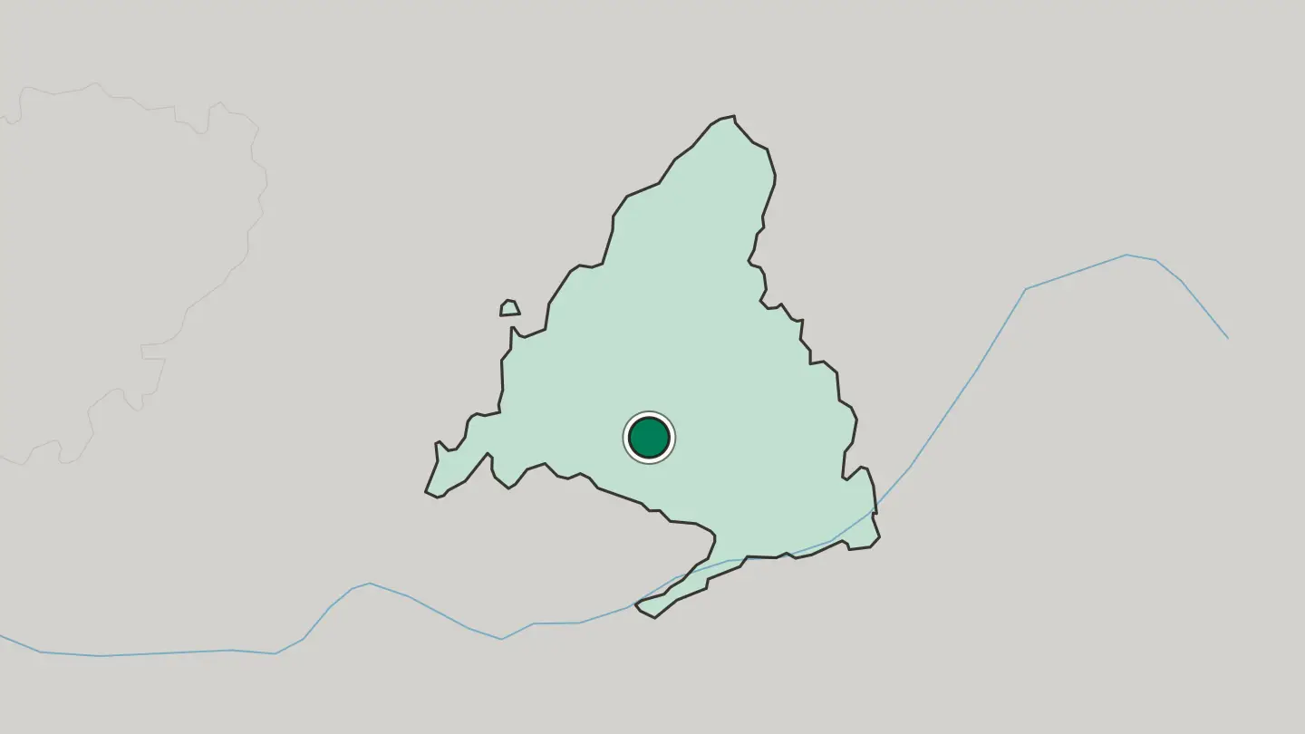 Map of Alcorcón in Spain