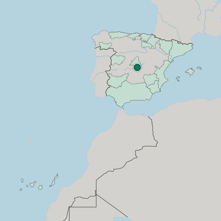 Map showing Aranjuez — In Spain