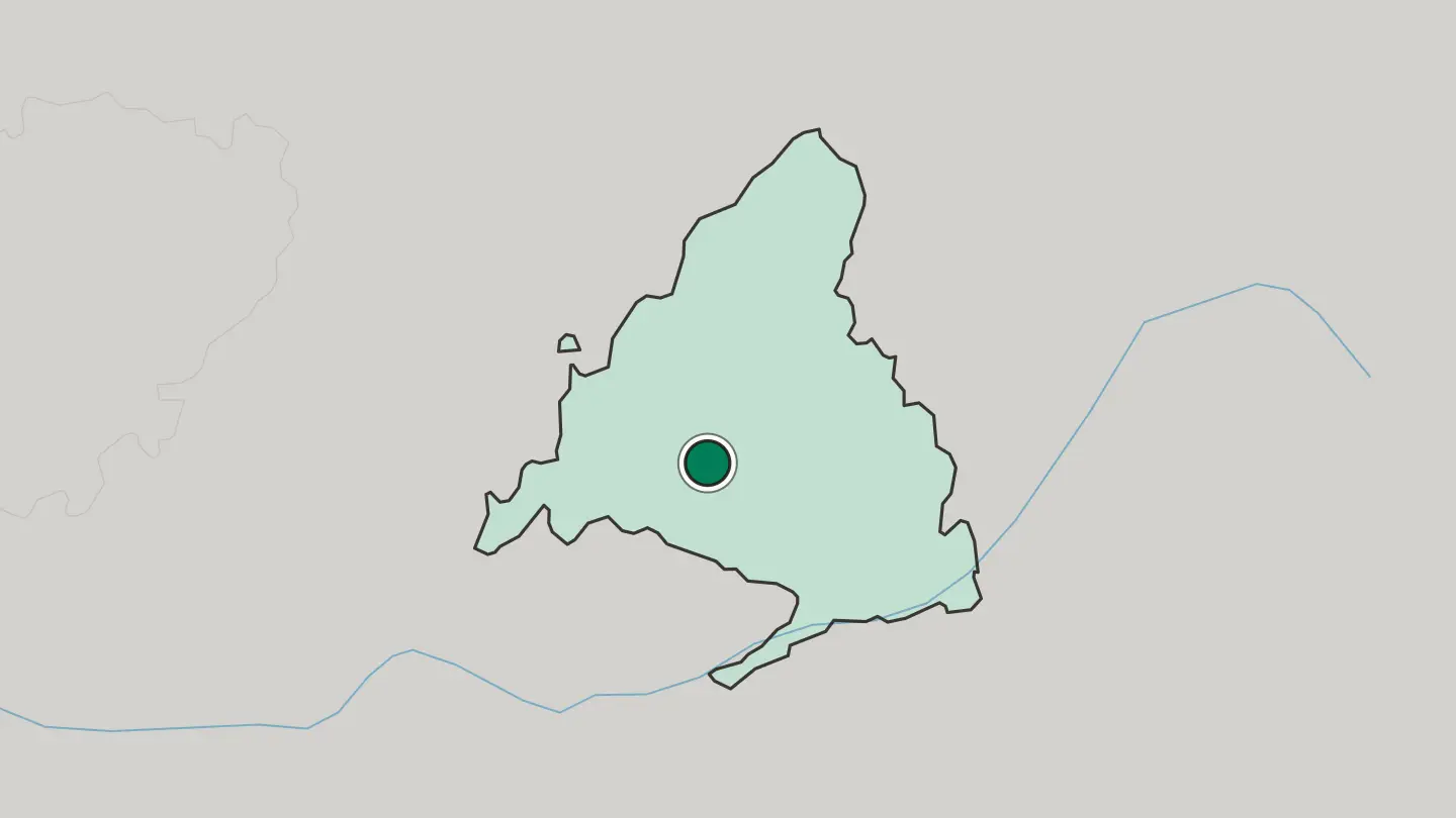Map of Boadilla del Monte in Spain