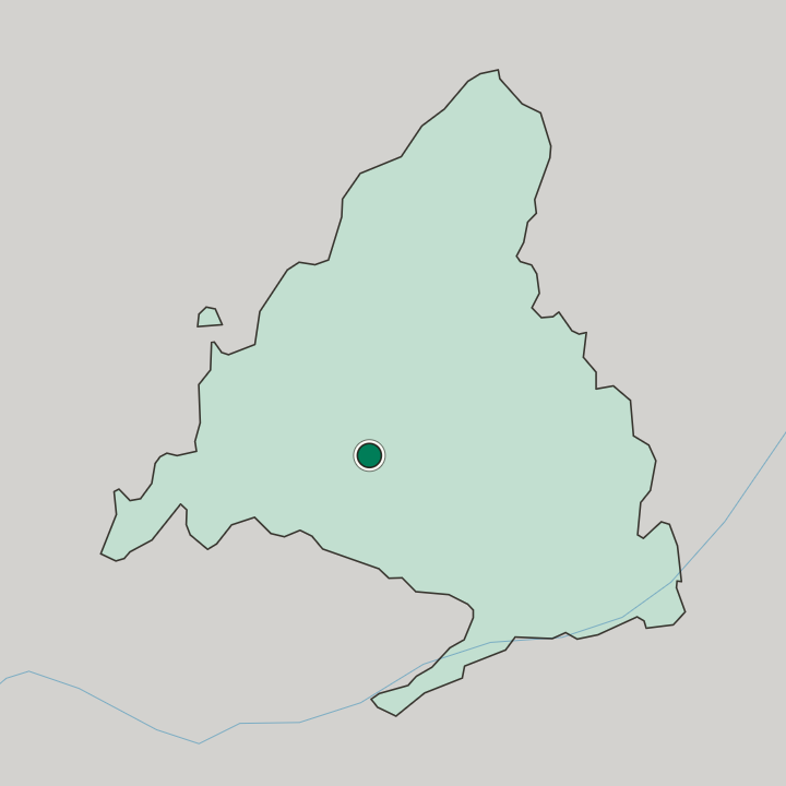 Map showing Boadilla del Monte — In Comunidad de Madrid