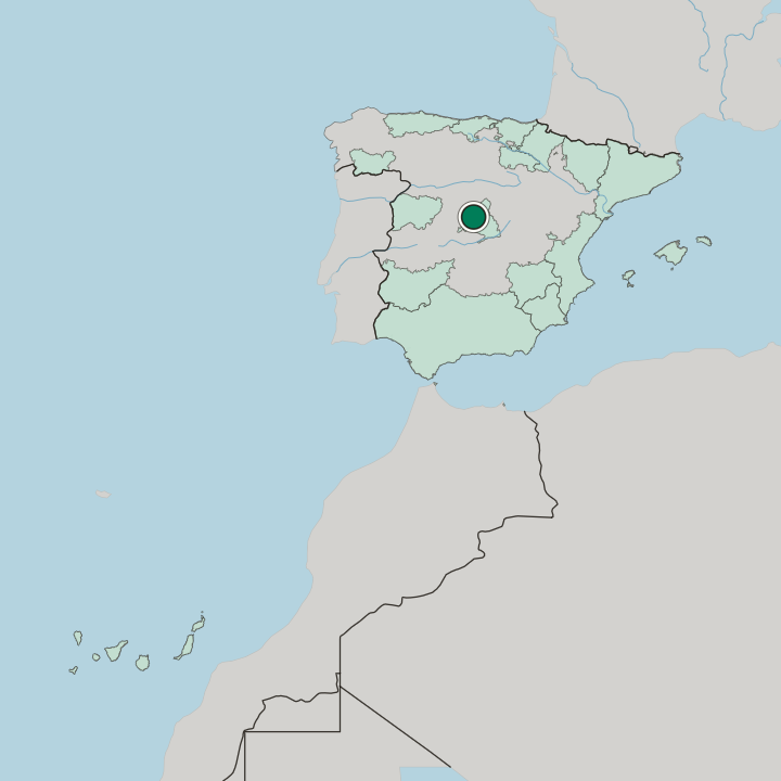 Map showing Collado-Villalba — In Spain
