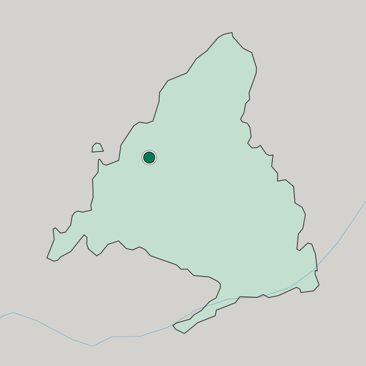 Map showing Collado-Villalba — In Comunidad de Madrid