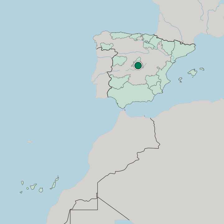 Map showing Getafe — In Spain