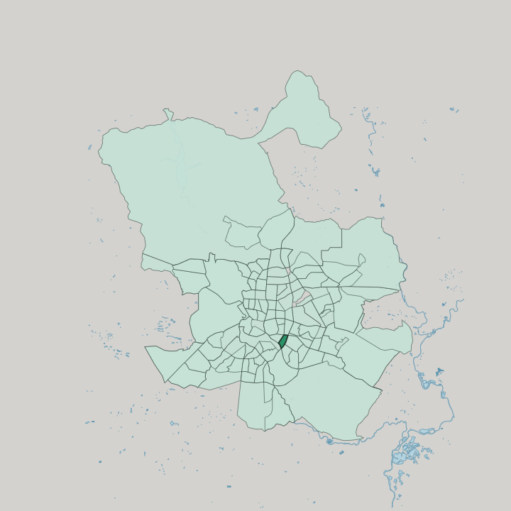 Map showing Adelfas — In Madrid